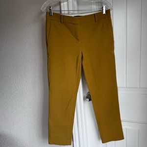 Ann Taylor Mustard Ankle Dress Pants